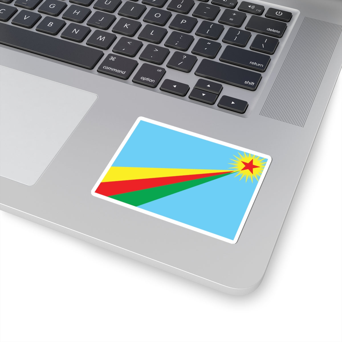 Flag of Yekitiya Star (Syria) STICKER Vinyl Kiss-Cut Decal