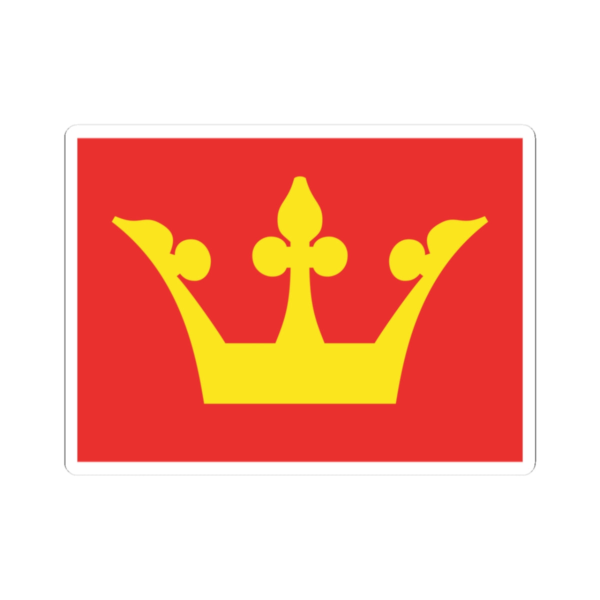 Flag of Vestfold (Norway) STICKER Vinyl Kiss-Cut Decal