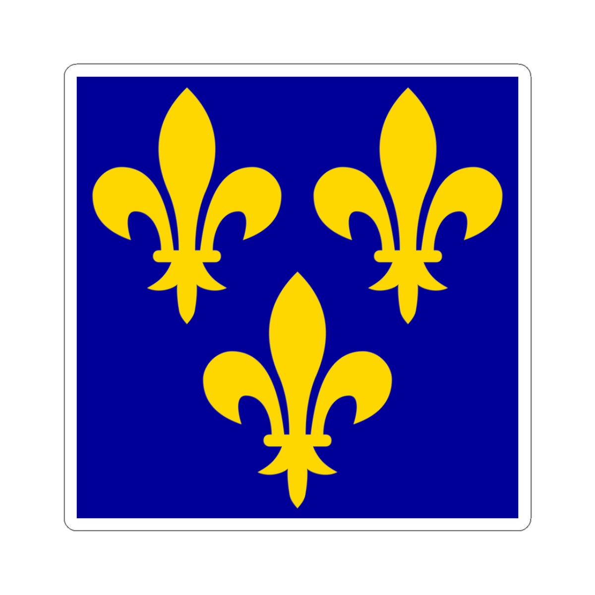 Flag of France XIV-XVI (France) STICKER Vinyl Kiss-Cut Decal