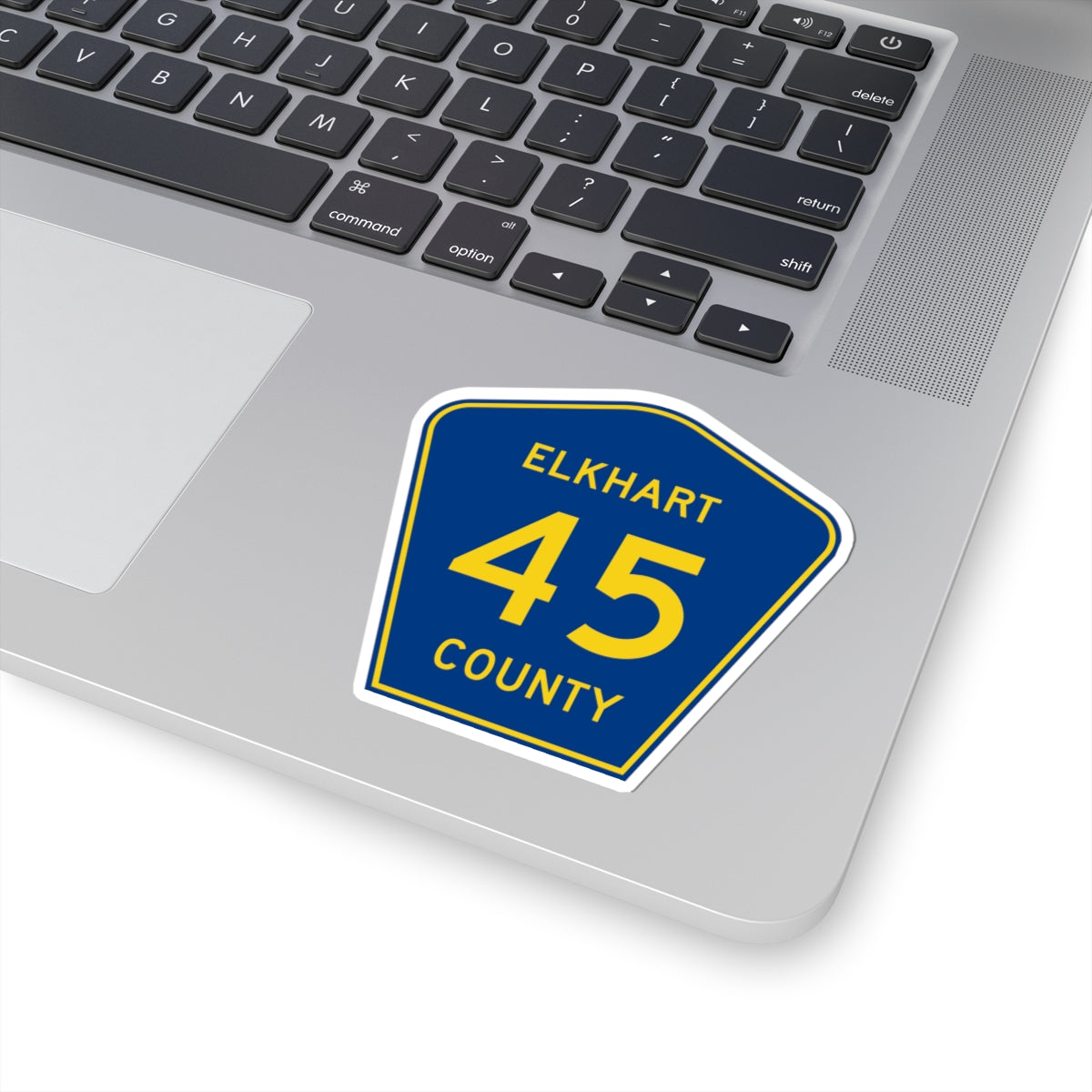 Elkhart County Road 45 IN (Indiana) (Road Sign) STICKER Vinyl Kiss-Cut Decal