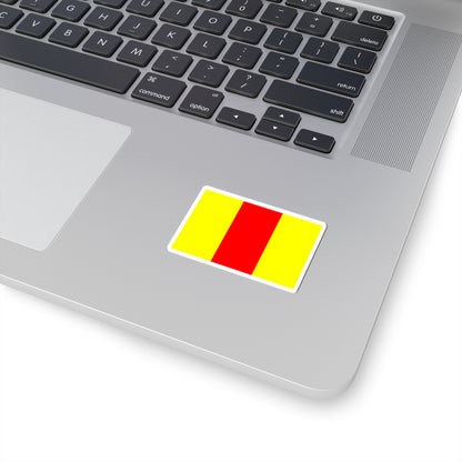 Flag of Guerlesquin (France) STICKER Vinyl Kiss-Cut Decal