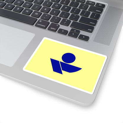 Flag of Okoppe Hokkaido (Japan) STICKER Vinyl Kiss-Cut Decal