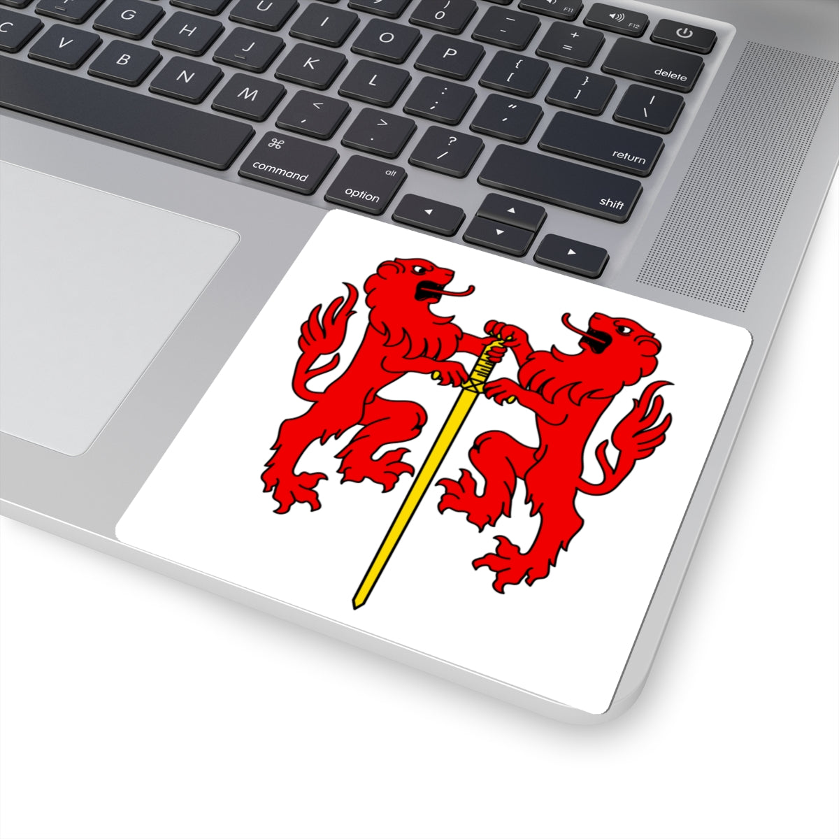 CHE Conthey District Flag (Switzerland) STICKER Vinyl Kiss-Cut Decal
