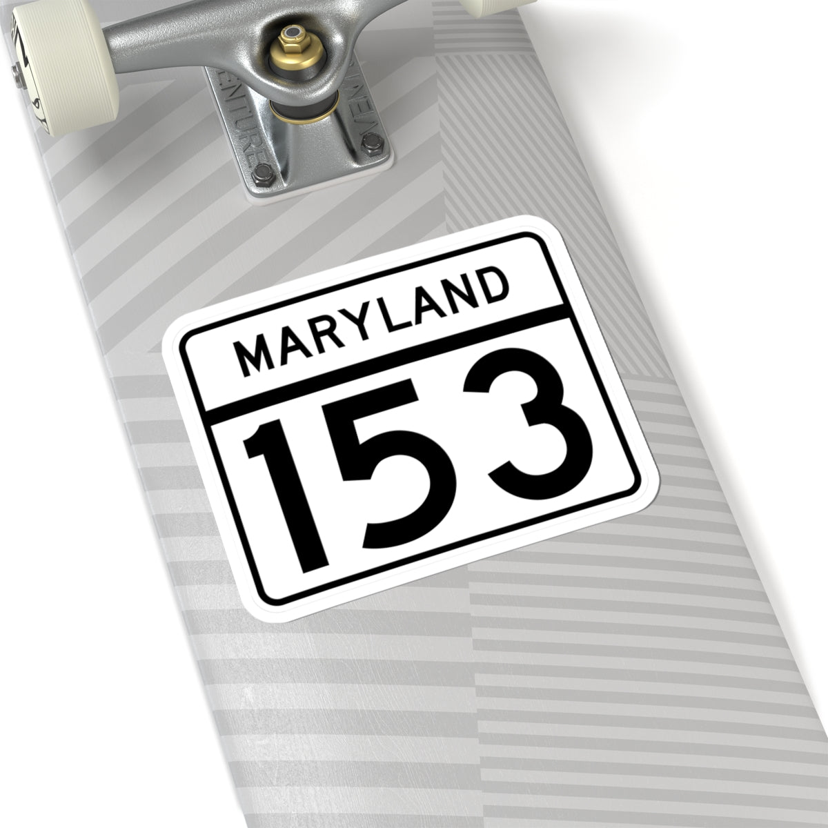 MD Route 153 (Maryland) (Road Sign) STICKER Vinyl Kiss-Cut Decal