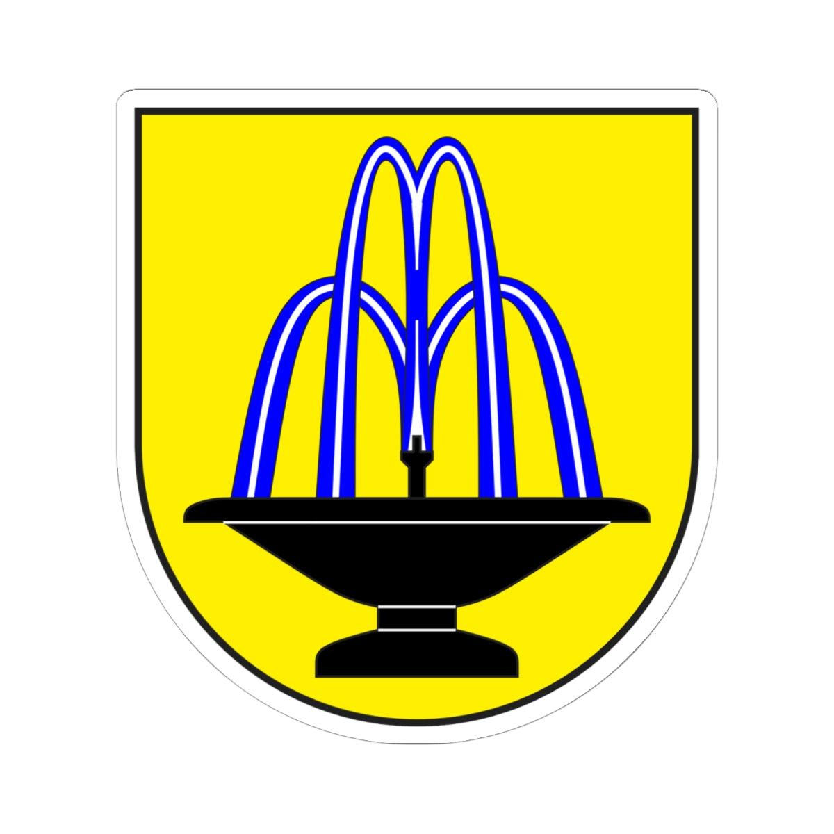 Scuol wappen (Switzerland) (Coat of Arms) STICKER Vinyl Kiss-Cut Decal