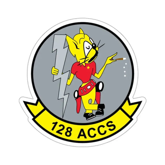 128 ACCS (U.S. Air Force) STICKER Vinyl Die-Cut Decal 2 Inch - The Sticker Space