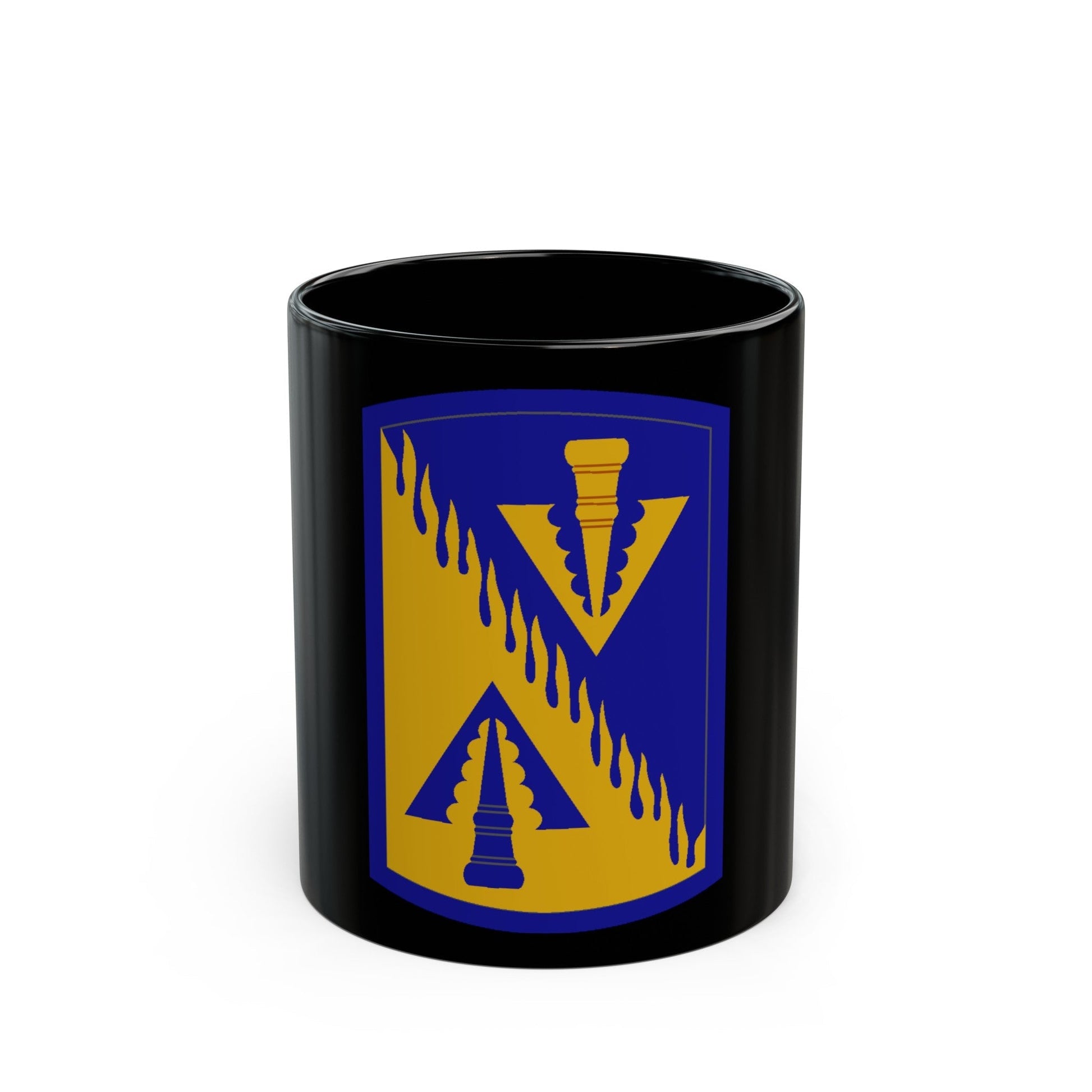 128 Aviation Brigade (U.S. Army) Black Coffee Mug-11oz-The Sticker Space