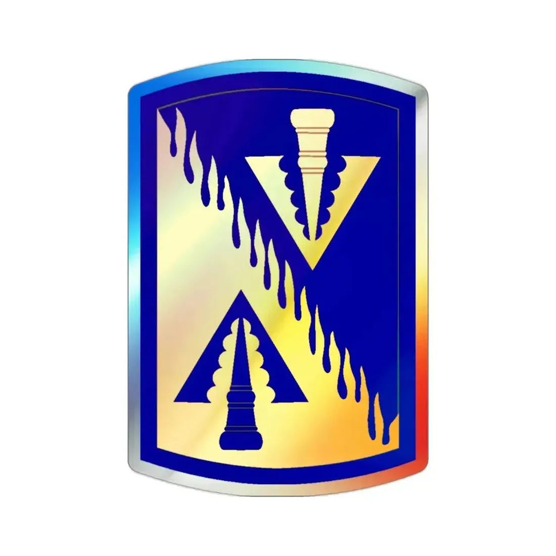 128 Aviation Brigade (U.S. Army) Holographic STICKER Die-Cut Vinyl Decal - The Sticker Space