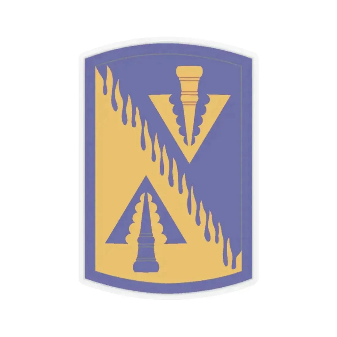 128 Aviation Brigade (U.S. Army) STICKER Vinyl Kiss-Cut Decal 6 Inch Transparent - The Sticker Space