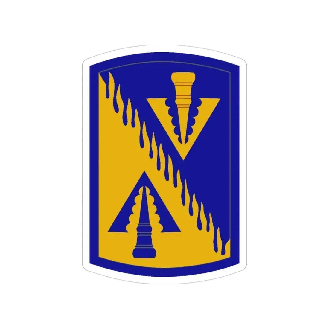 128 Aviation Brigade (U.S. Army) Transparent STICKER Die-Cut Vinyl Decal 3 Inch - The Sticker Space