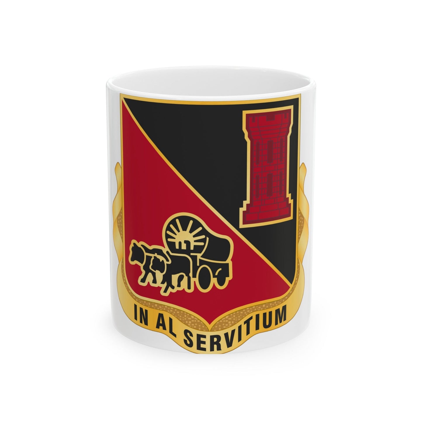 128 Engineer Battalion Nebraska National Guard (U.S. Army) White Coffee Mug-11oz-The Sticker Space
