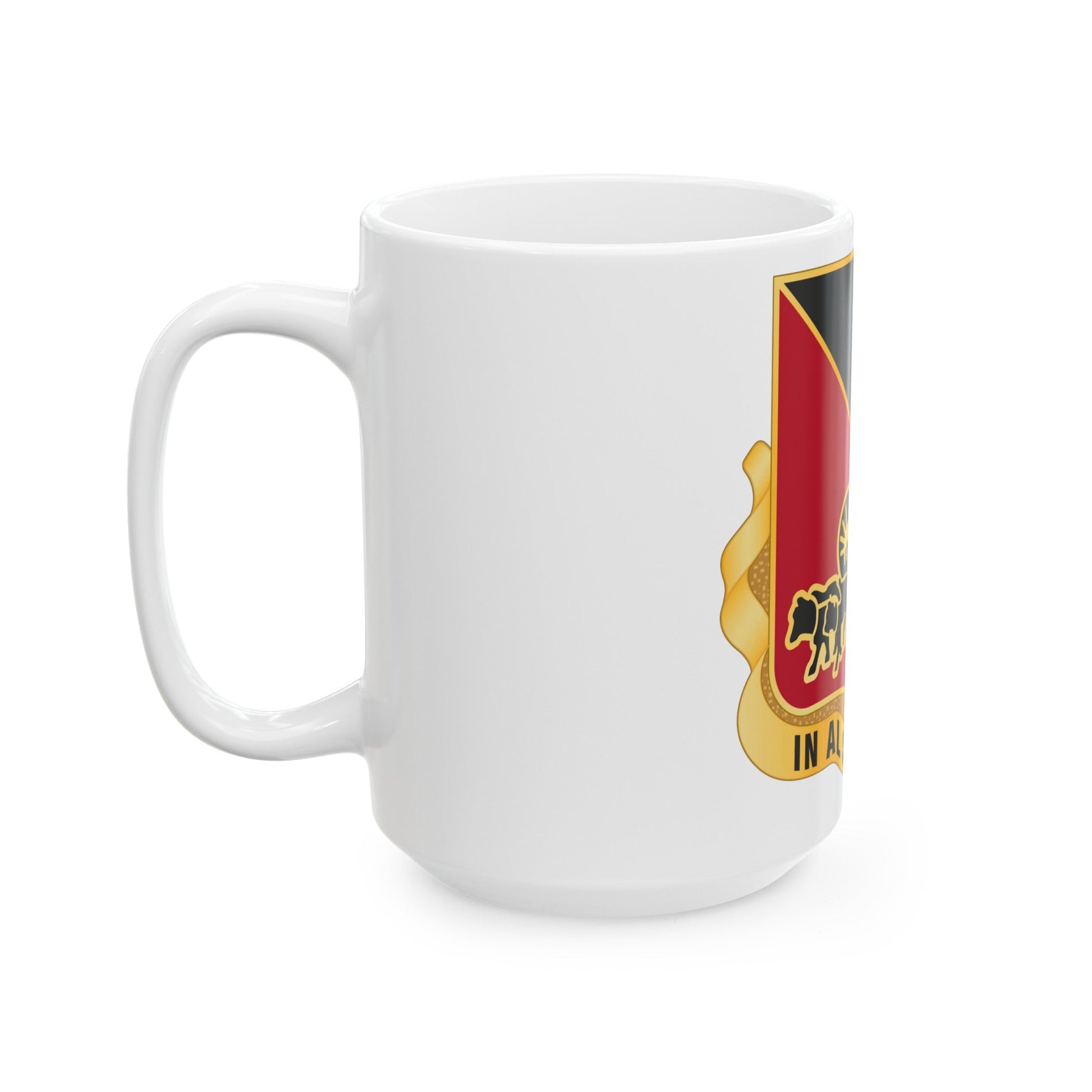 128 Engineer Battalion Nebraska National Guard (U.S. Army) White Coffee Mug-The Sticker Space