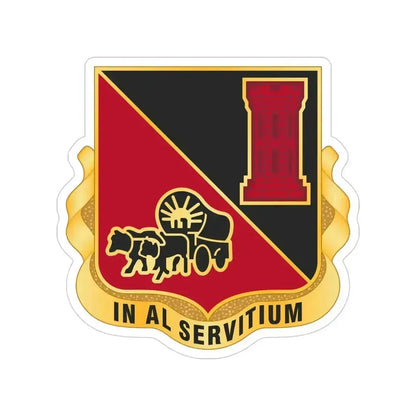 128 Engineer Battalion Nebraska National Guard (U.S. Army) Transparent STICKER Die-Cut Vinyl Decal 4 Inch - The Sticker Space