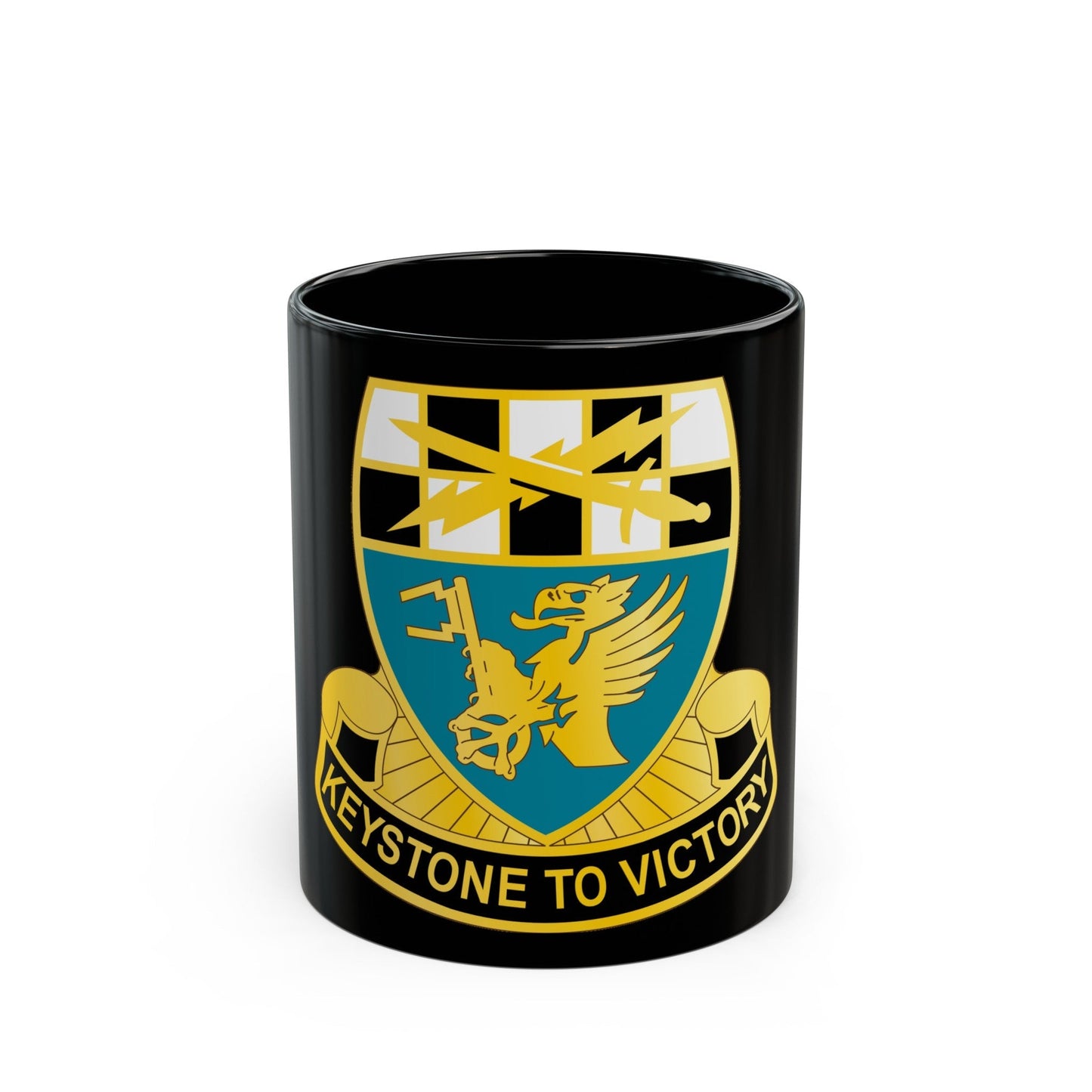 128 Military Intelligence Battalion (U.S. Army) Black Coffee Mug-11oz-The Sticker Space