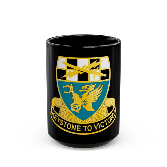 128 Military Intelligence Battalion (U.S. Army) Black Coffee Mug-15oz-The Sticker Space