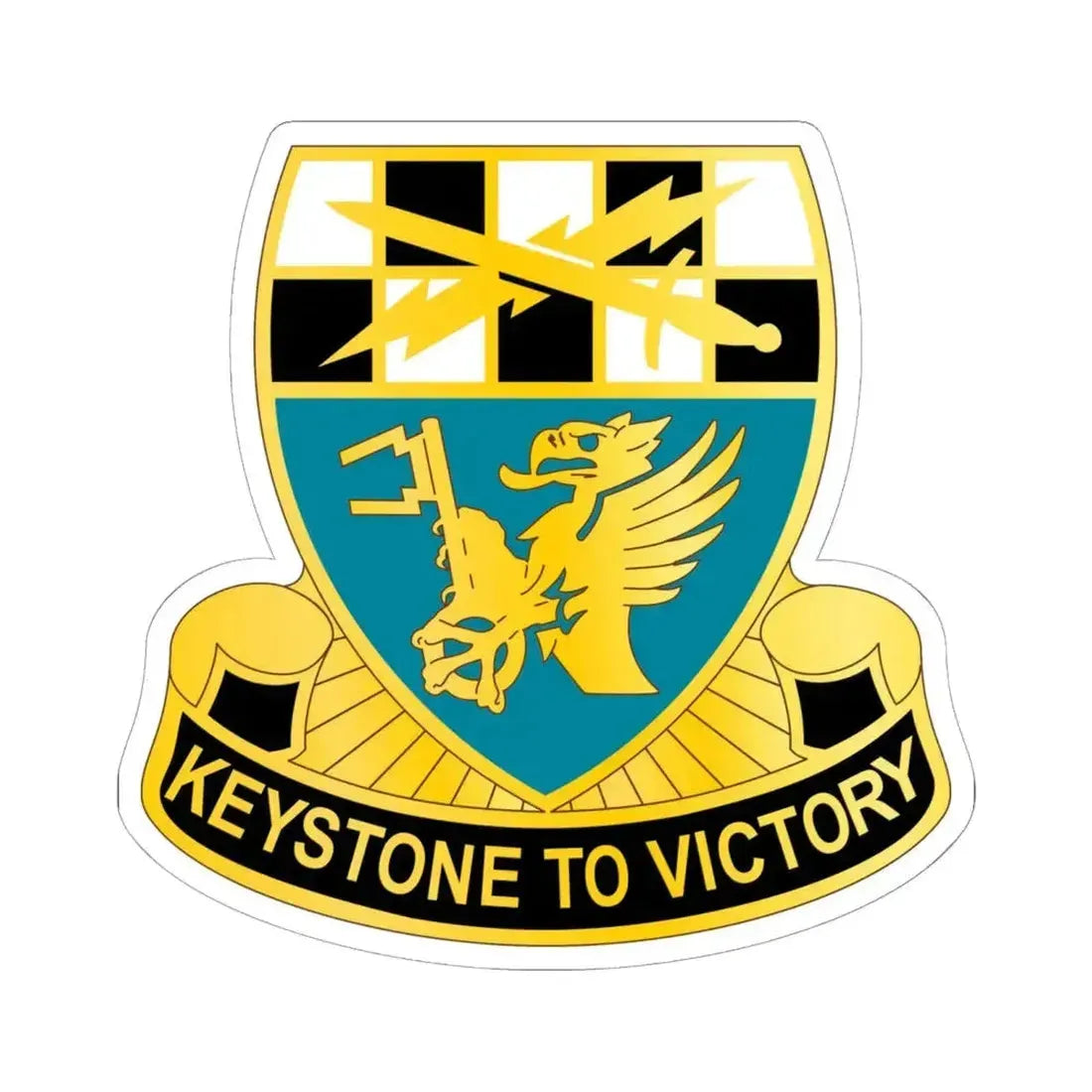 128 Military Intelligence Battalion (U.S. Army) STICKER Vinyl Kiss-Cut Decal 6 Inch White - The Sticker Space