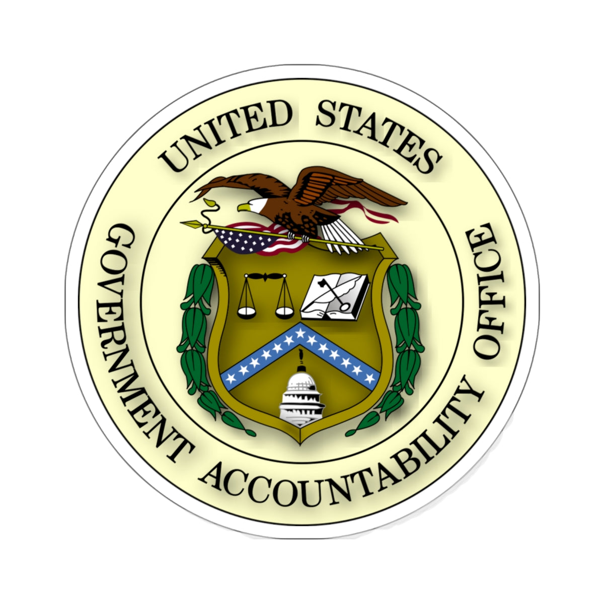 Seal of the United States Government Accountability Office - STICKER Vinyl Kiss-Cut Decal