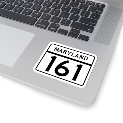 MD Route 161 (Maryland) (Road Sign) STICKER Vinyl Kiss-Cut Decal