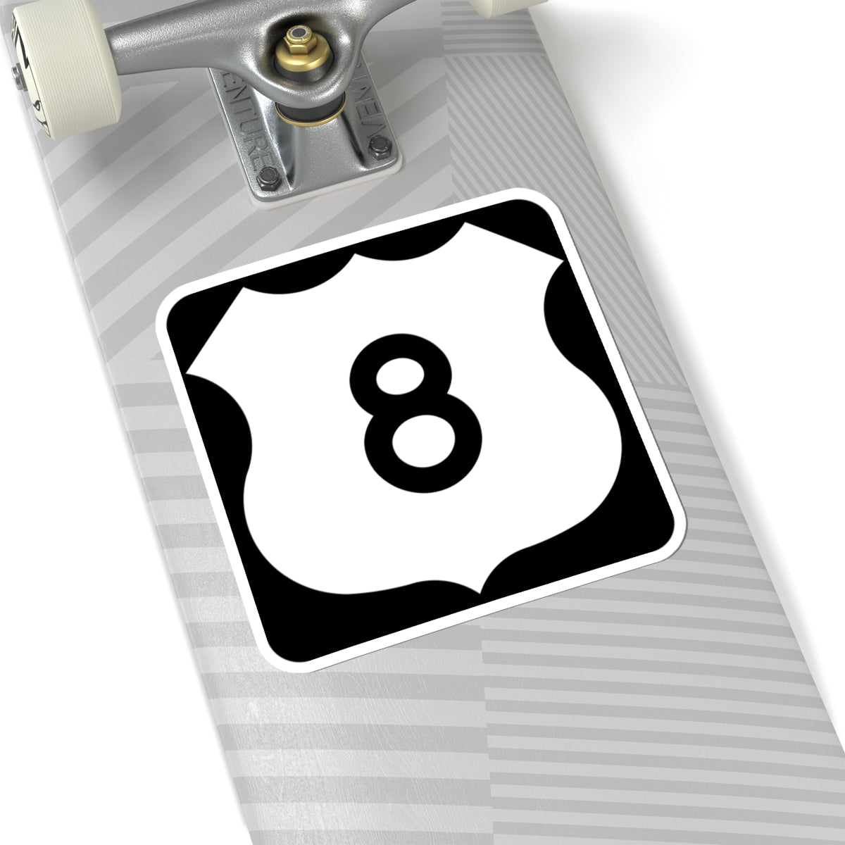 US 8 MN 1961 (Minnesota) (Road Sign) STICKER Vinyl Kiss-Cut Decal