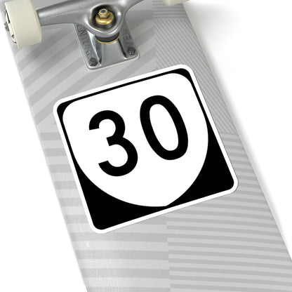 Virginia 30 (Virginia) (Road Sign) STICKER Vinyl Kiss-Cut Decal