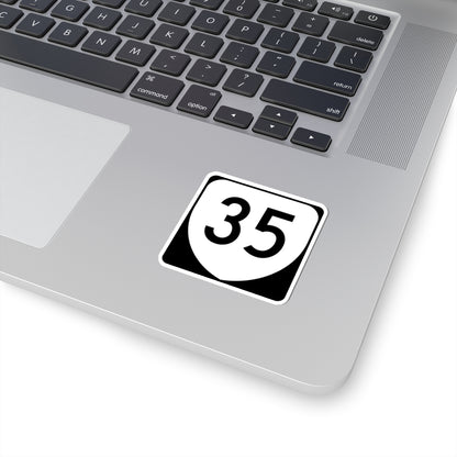 Virginia 35 (Virginia) (Road Sign) STICKER Vinyl Kiss-Cut Decal