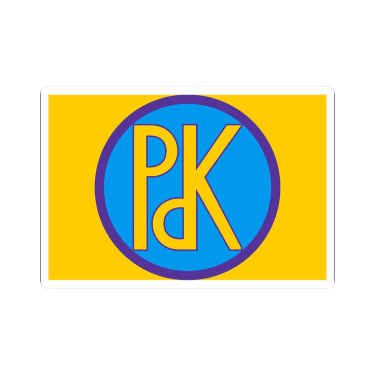 Former Flag of KDP (Iraq) STICKER Vinyl Kiss-Cut Decal