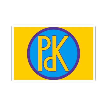 Former Flag of KDP (Iraq) STICKER Vinyl Kiss-Cut Decal
