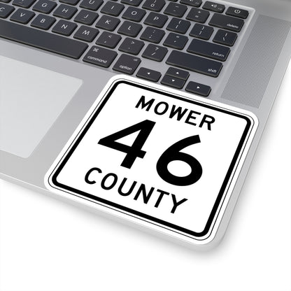 Mower County Route 46 MN (Minnesota) (Road Sign) STICKER Vinyl Kiss-Cut Decal