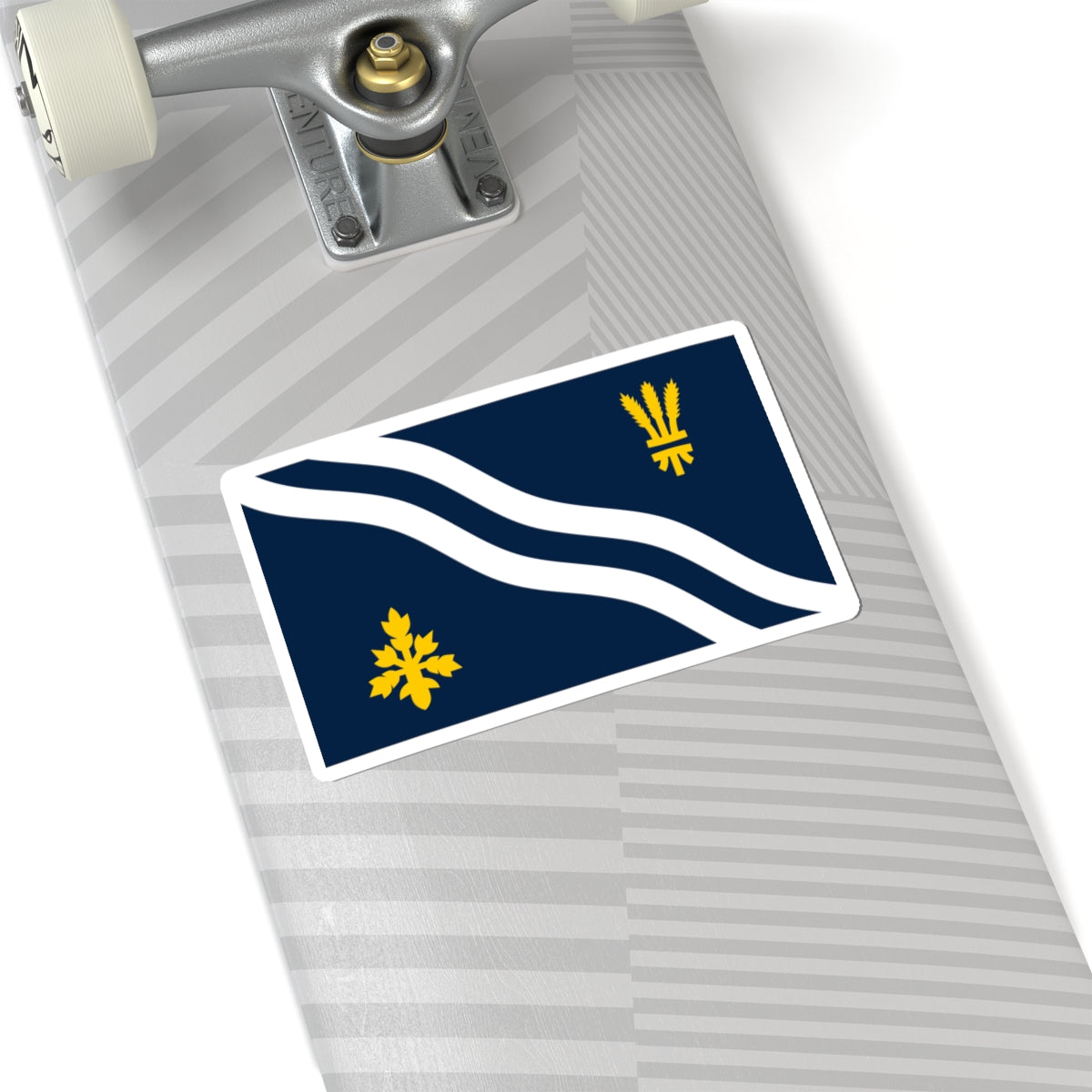 County Flag of Oxfordshire (England) STICKER Vinyl Kiss-Cut Decal