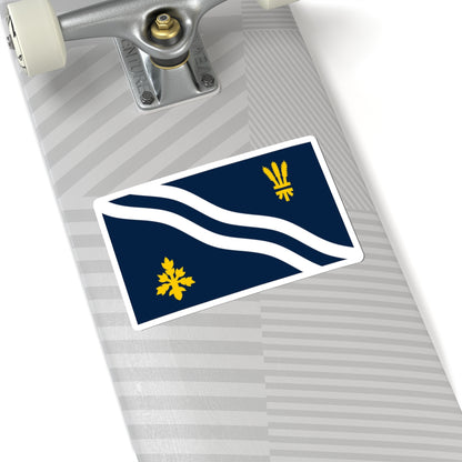 County Flag of Oxfordshire (England) STICKER Vinyl Kiss-Cut Decal