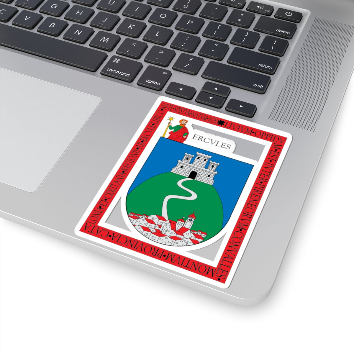 Escudo de Llívia (Spain) (Coat of Arms) STICKER Vinyl Kiss-Cut Decal