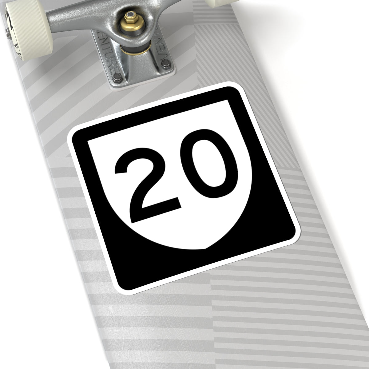 PR urban primary 20 (Puerto Rico) (Road Sign) STICKER Vinyl Kiss-Cut Decal