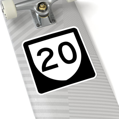 PR urban primary 20 (Puerto Rico) (Road Sign) STICKER Vinyl Kiss-Cut Decal