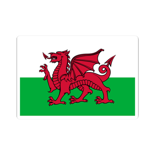Flag of Wales 1959 (United Kingdom) STICKER Vinyl Kiss-Cut Decal