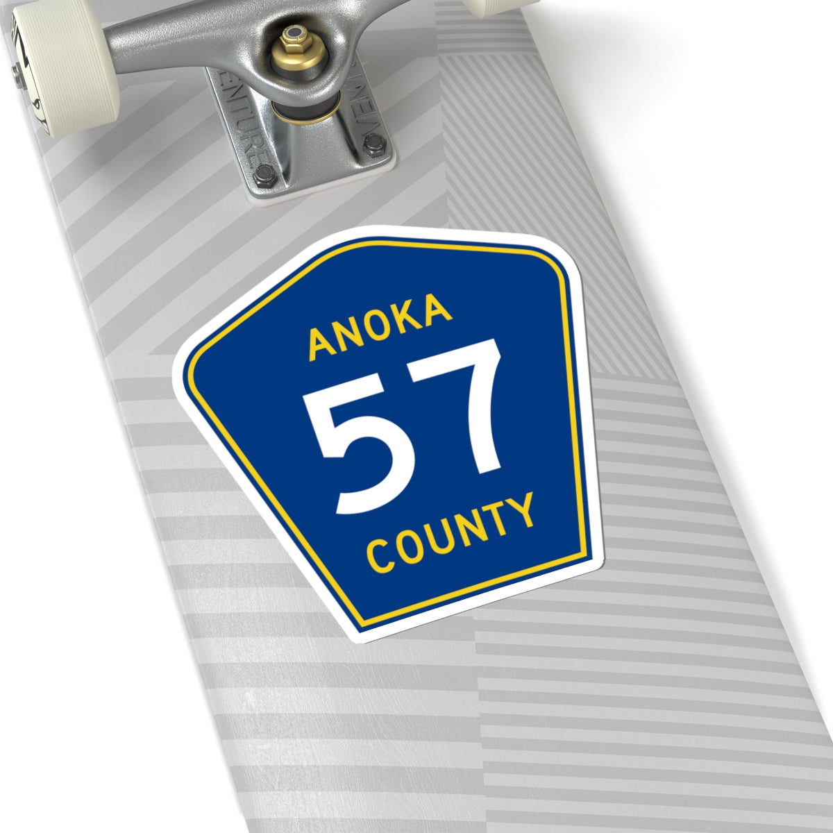 Anoka County 57 (Minnesota) (Road Sign) STICKER Vinyl Kiss-Cut Decal