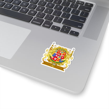Armoiries Fréderic II du Danemark (Denmark) (Coat of Arms) STICKER Vinyl Kiss-Cut Decal