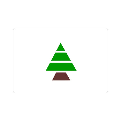 Flag of Kataeb Party (Lebanon) STICKER Vinyl Kiss-Cut Decal