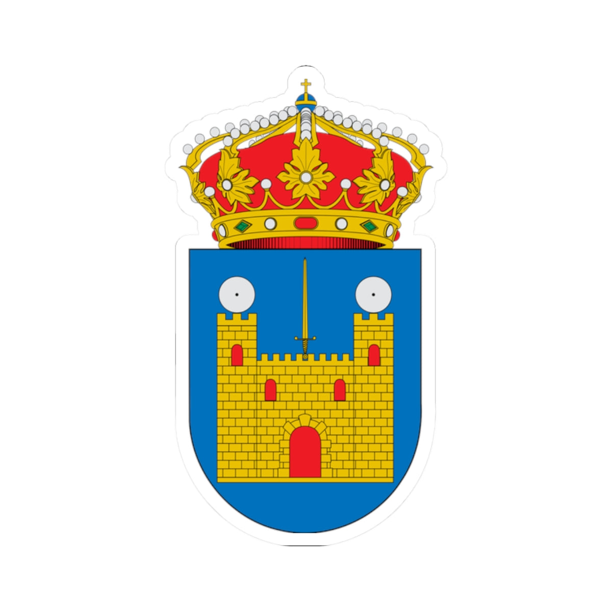 Escudo de Codo (Spain) (Coat of Arms) STICKER Vinyl Kiss-Cut Decal