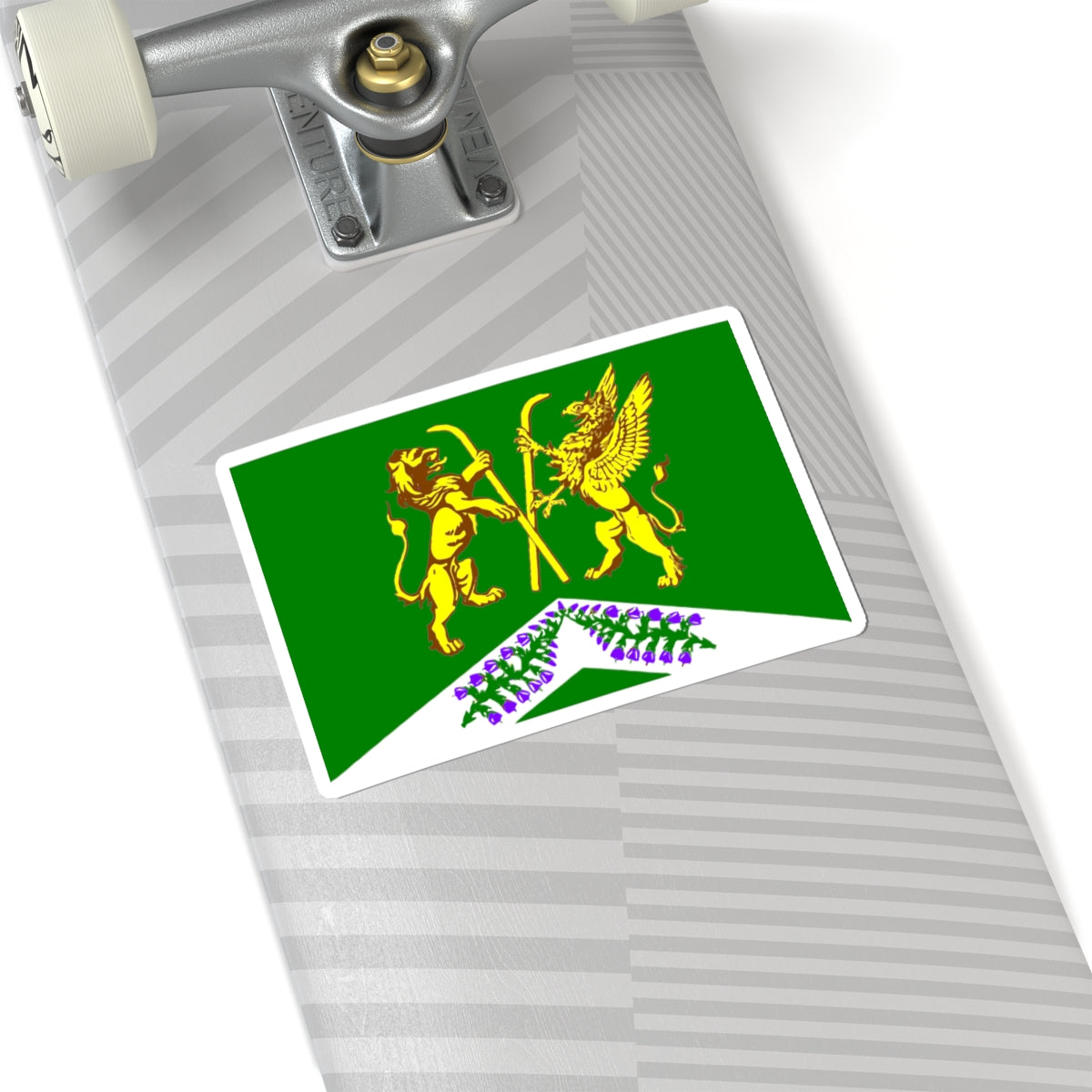 Flag Jukki Leningrad oblast (Russia) STICKER Vinyl Kiss-Cut Decal