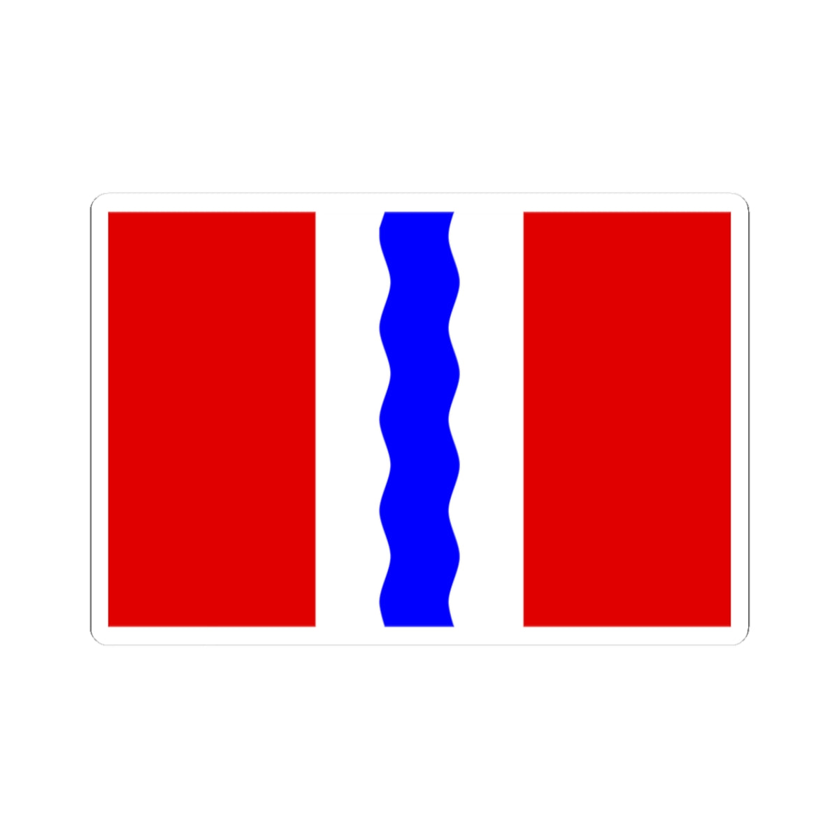 Flag of Omsk Oblast (Russia) STICKER Vinyl Kiss-Cut Decal