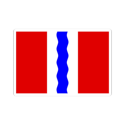 Flag of Omsk Oblast (Russia) STICKER Vinyl Kiss-Cut Decal