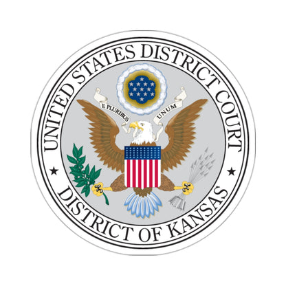 Seal of the United States District Court for the the District of Kansas - STICKER Vinyl Kiss-Cut Decal