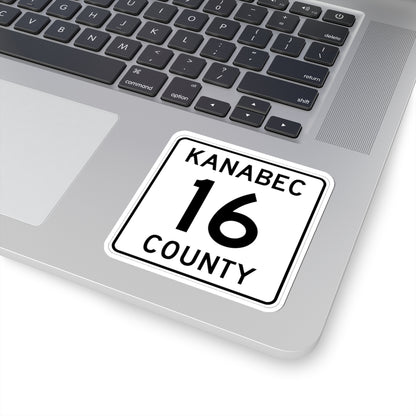 Kanabec County 16 MN (Minnesota) (Road Sign) STICKER Vinyl Kiss-Cut Decal