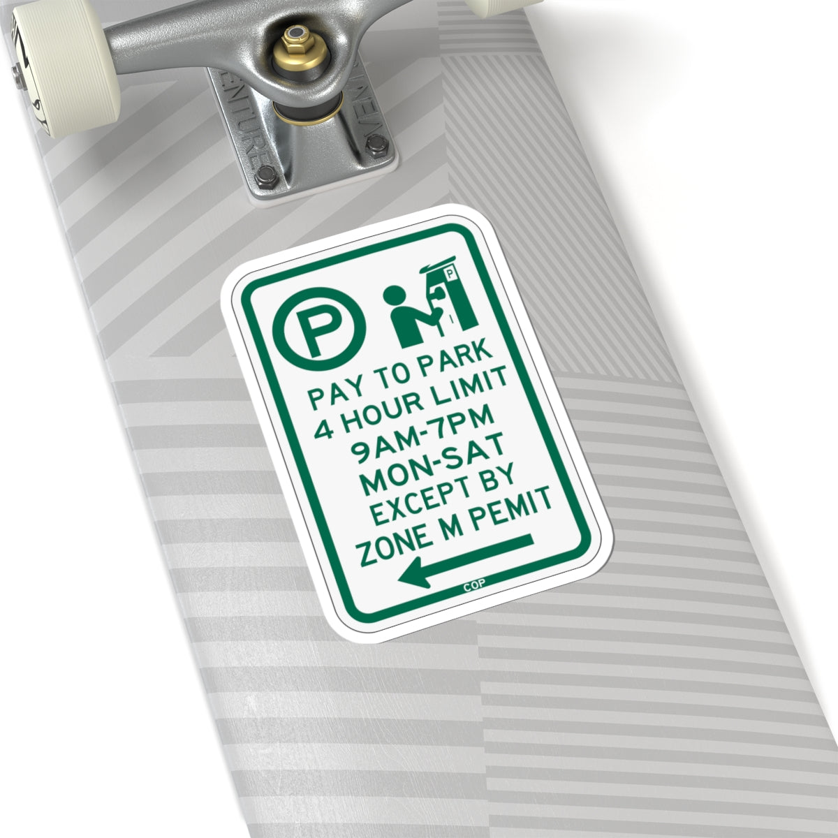 PBOT Road sign P4426L (Oregon) (Road Sign) STICKER Vinyl Kiss-Cut Decal