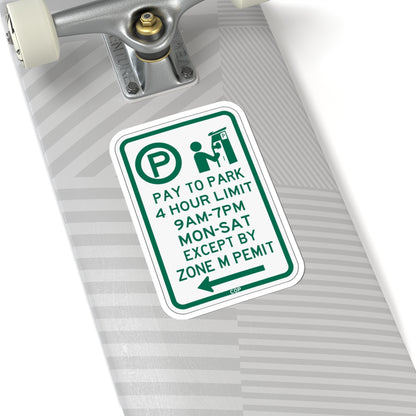 PBOT Road sign P4426L (Oregon) (Road Sign) STICKER Vinyl Kiss-Cut Decal