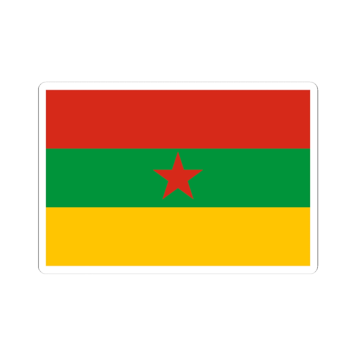 Flag of the Kurdistan Revolutionary Party Iraq (Iraq) STICKER Vinyl Kiss-Cut Decal