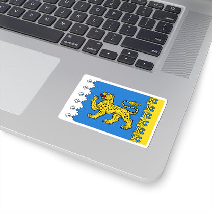Proposed flag of Pskov Oblast (Russia) STICKER Vinyl Kiss-Cut Decal