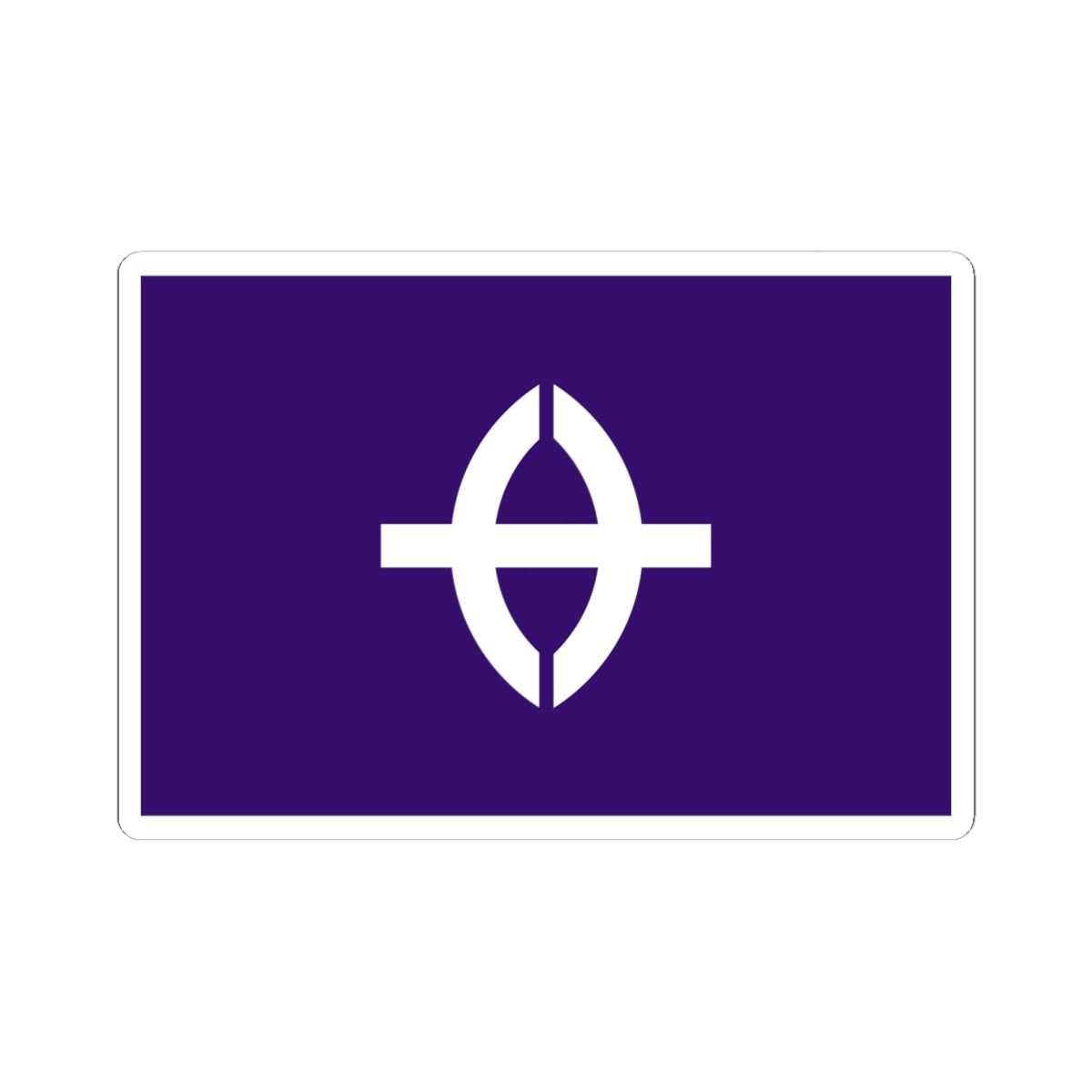 Flag of Kusatsu Shiga (Japan) STICKER Vinyl Kiss-Cut Decal