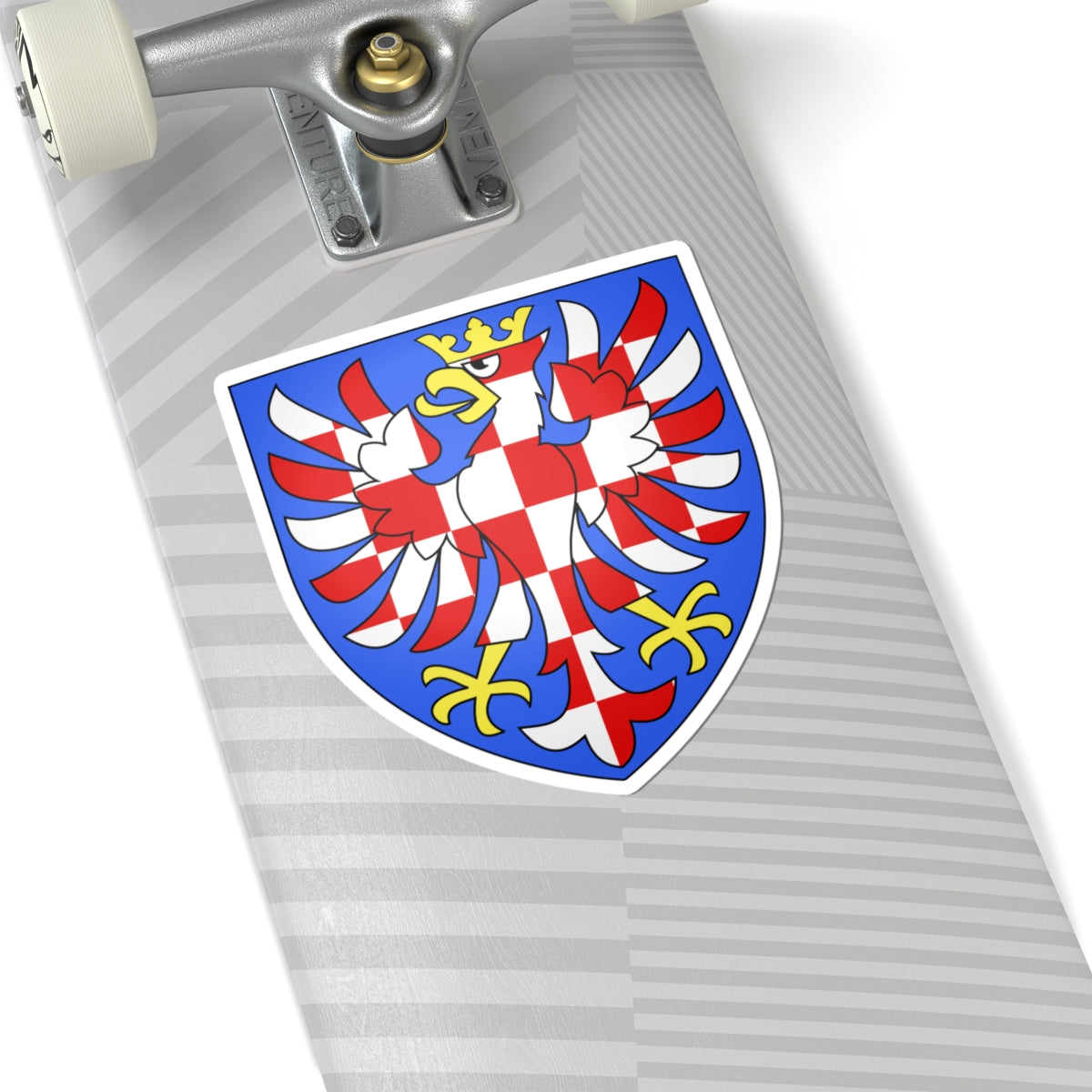 Armoiries Moravie (Czech Republic) (Coat of Arms) STICKER Vinyl Kiss-Cut Decal