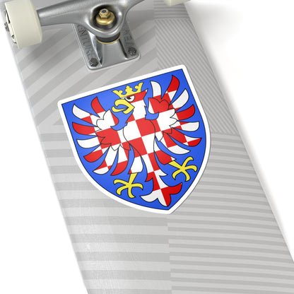 Armoiries Moravie (Czech Republic) (Coat of Arms) STICKER Vinyl Kiss-Cut Decal